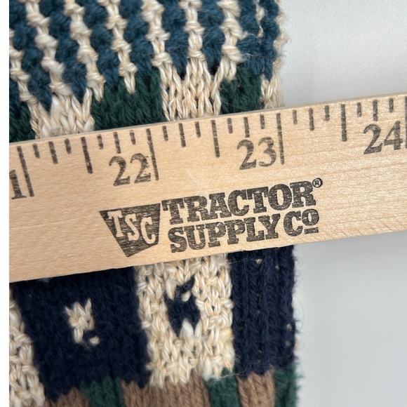 VTG Eddie Bauer Mens Geometric Pattern Crew Neck Sweater Cotton Made in USA XL - Picture 7 of 8